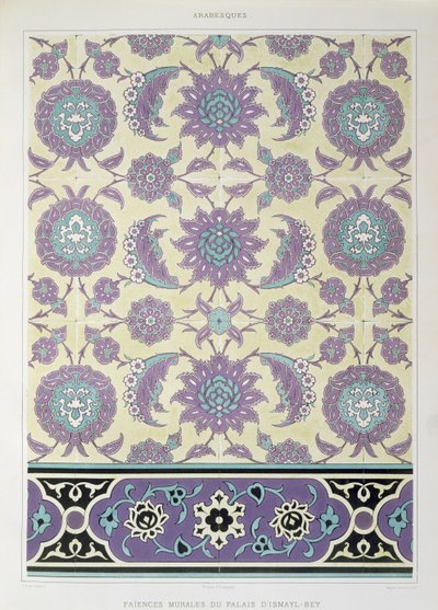 Wall tiles from the Palace of Ismayl-Bey, from 